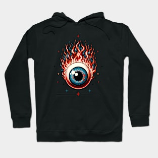 Eyeball on Fire Hoodie